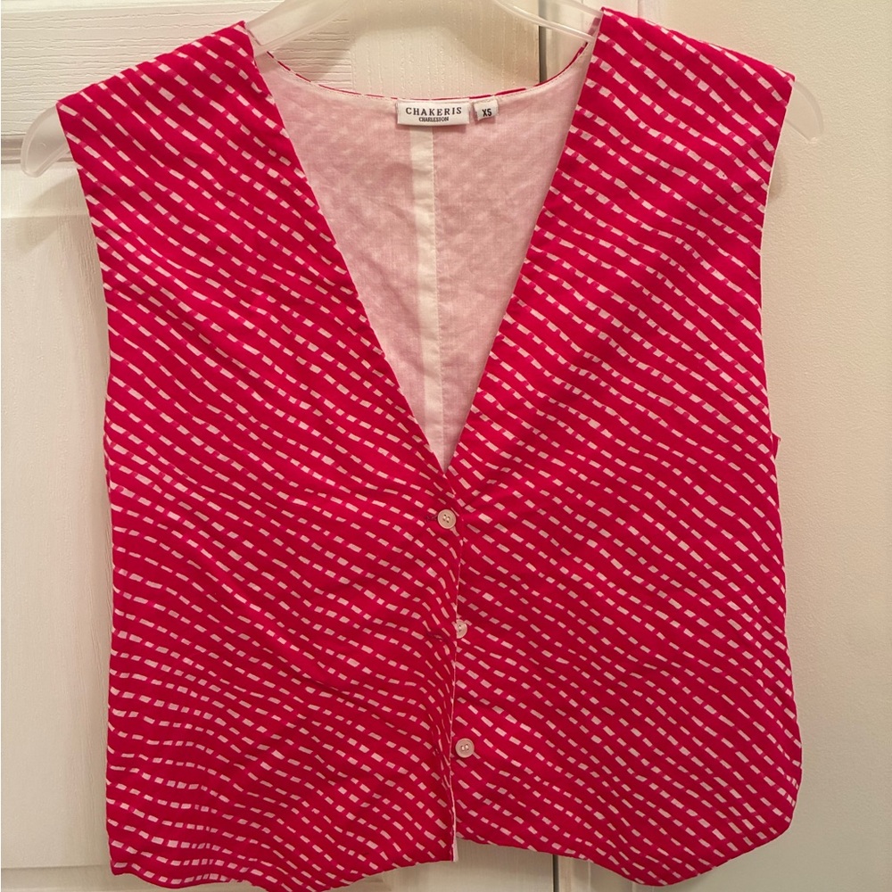 Local Designer Pink Sleeveless Blouse